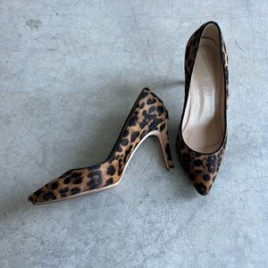 J.Crew hair-on-calf leather pumps - size 8
